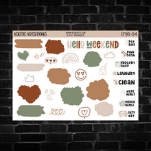 Load image into Gallery viewer, Happy Holidays  HP Micro Weekly Sticker Kit