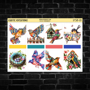 Birdies HP Micro Weekly Sticker Kit