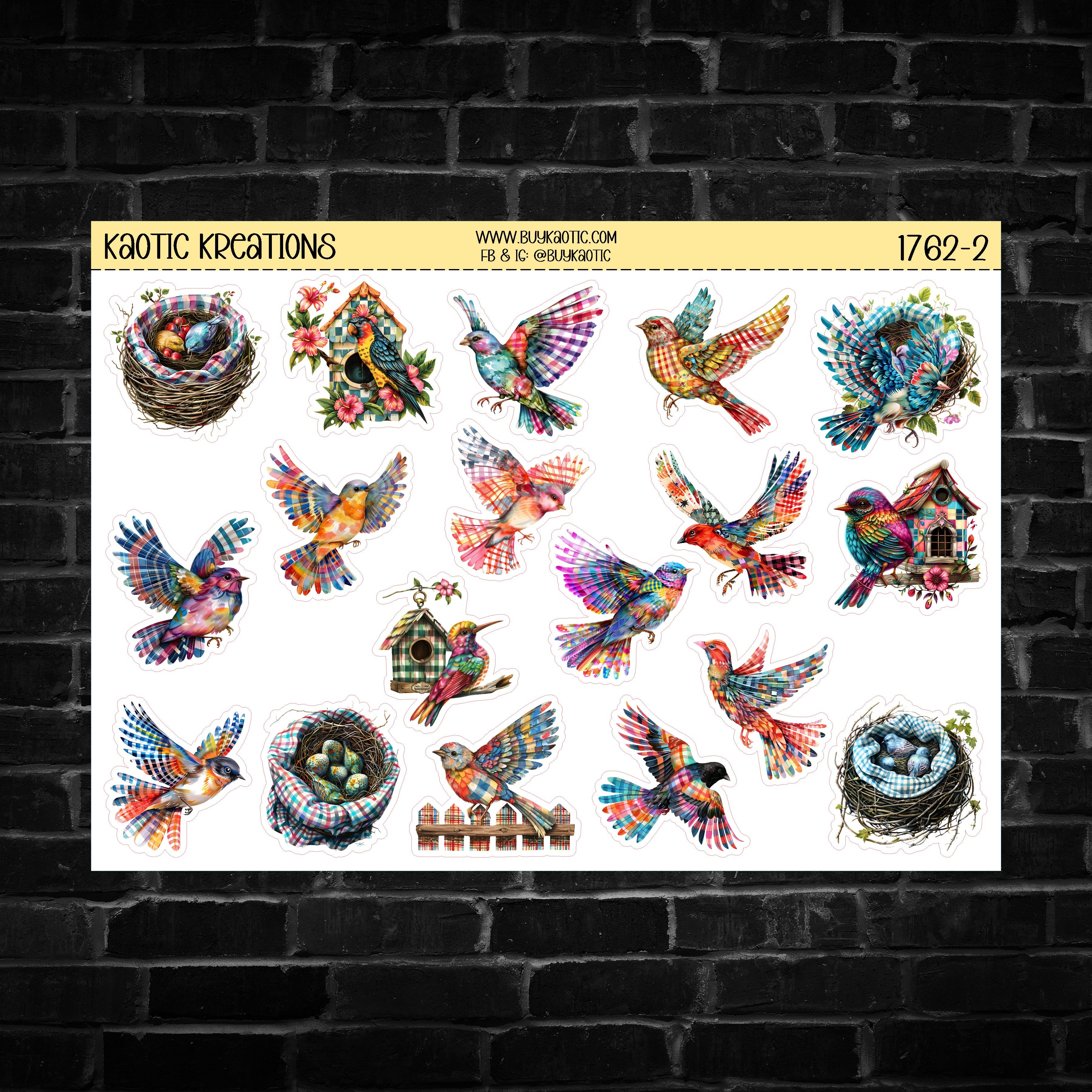 Birdies Deco Stickers