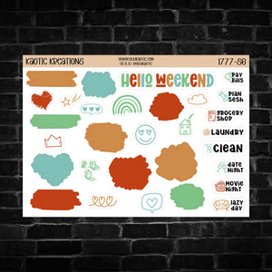 Morning Coffee Vertical Weekly Sticker Kit