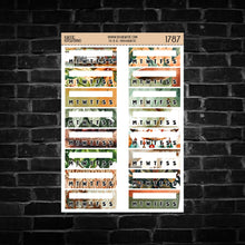 Load image into Gallery viewer, Morning Coffee Quarter Box Tracker Planner Stickers