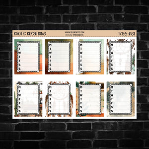 Morning Coffee Full Box Tracker Planner Stickers