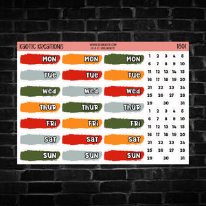 Farm Life Day Cover Planner Stickers