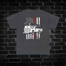 Load image into Gallery viewer, Red Line Fire Truck Shirt