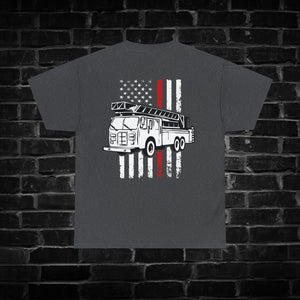 Red Line Fire Truck Shirt