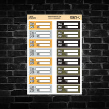 Load image into Gallery viewer, Spring Vibes Bill Due Planner Stickers