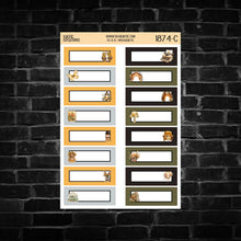 Load image into Gallery viewer, Spring Vibes Character Quarter Box Planner Stickers