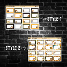 Load image into Gallery viewer, Spring Vibes Character Half Box Planner Stickers
