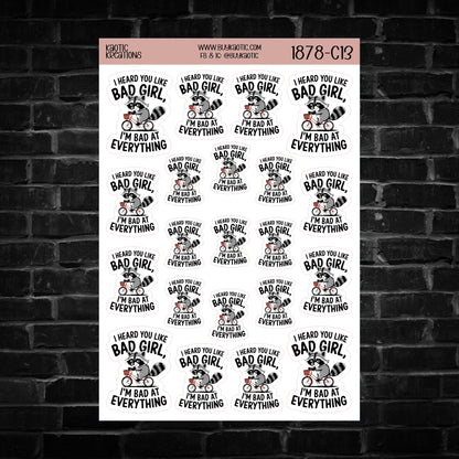 I Heard You Like ... Raccoon Sticker Sheet