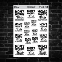 Load image into Gallery viewer, Mom's Favorite Disappointment Raccoon Sticker Sheet