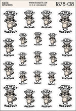 Load image into Gallery viewer, Actually all of my Systems are Nervous Raccoon Sticker Sheet