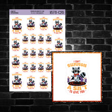 Load image into Gallery viewer, I can't Summon a S**t to Give You Raccoon Sticker Sheet