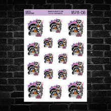 Load image into Gallery viewer, Stay Trashy Raccoon Sticker Sheet