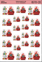 Load image into Gallery viewer, This Little Light of Mine, I'm Gonna let it Shine Raccoon Sticker Sheet