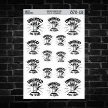 Load image into Gallery viewer, Unhinged and Feral Raccoon Sticker Sheet