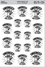 Load image into Gallery viewer, Unhinged and Feral Raccoon Sticker Sheet