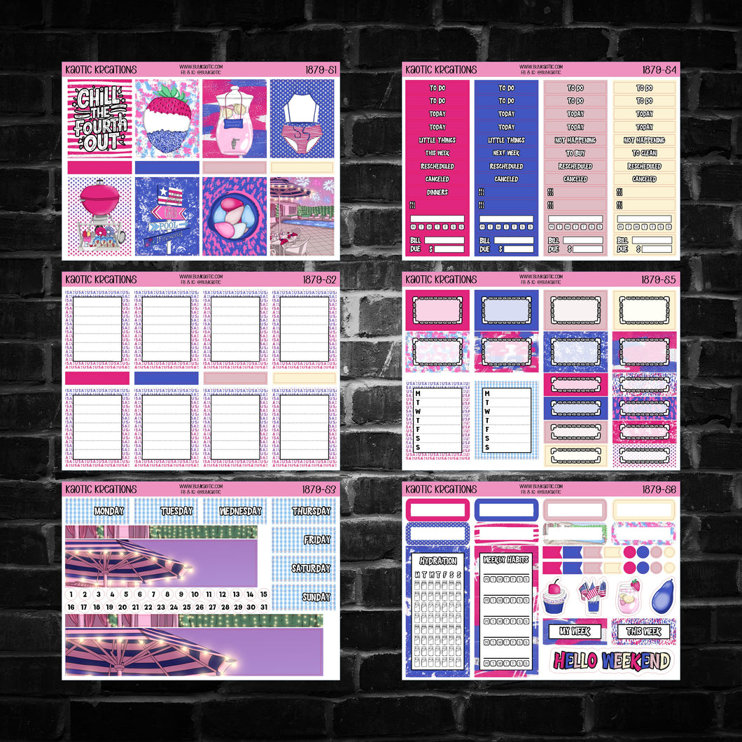 The 4th Vertical Weekly Sticker Kit