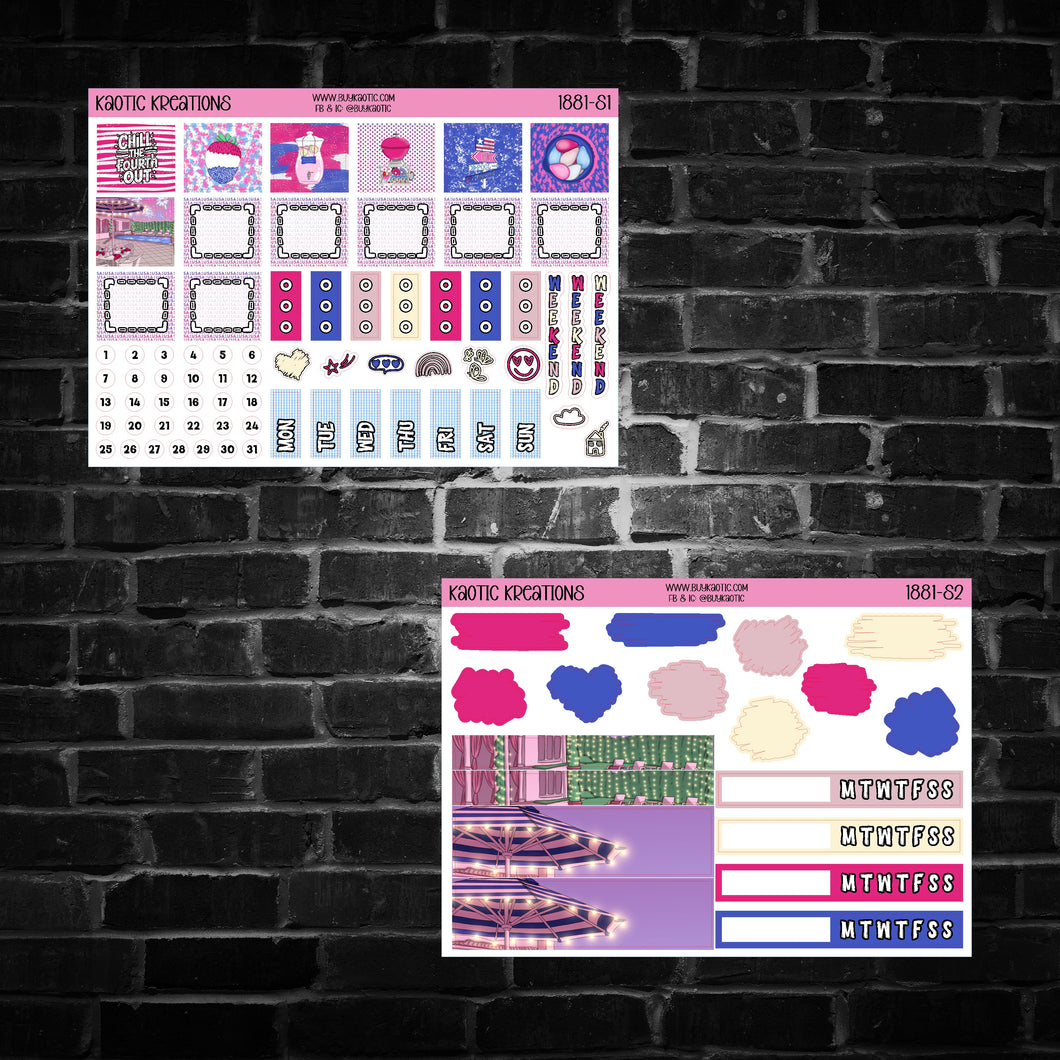 The 4th Hobo Weeks Weekly Sticker Kit