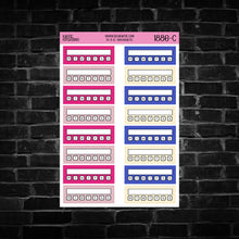 Load image into Gallery viewer, The 4th Quarter Box Tracker Planner Stickers