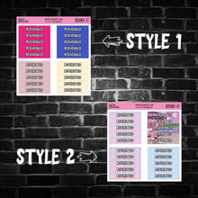 Load image into Gallery viewer, The 4th Rescheduled Header Planner Stickers
