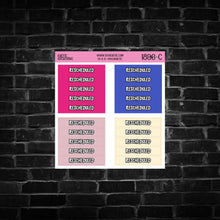 Load image into Gallery viewer, The 4th Rescheduled Header Planner Stickers