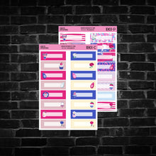 Load image into Gallery viewer, The 4th Character Quarter Box Planner Stickers