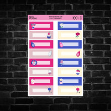 Load image into Gallery viewer, The 4th Character Quarter Box Planner Stickers