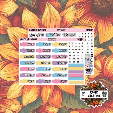 Holo Halloween Day Cover Planner Stickers