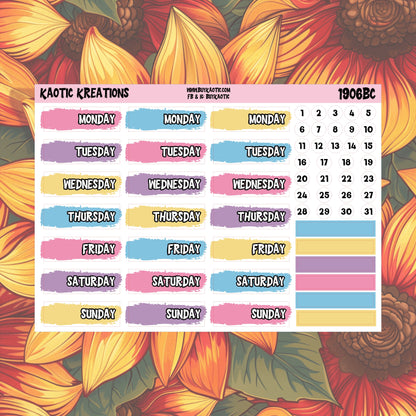 Holo Halloween Day Cover Planner Stickers