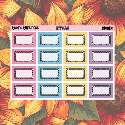 Holo Halloween Half Box Planner Stickers