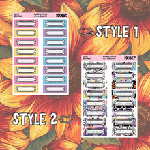 Load image into Gallery viewer, Holo Halloween Quarter Box Planner Stickers