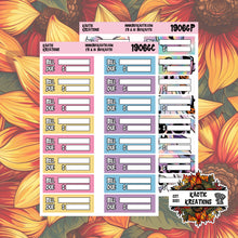 Load image into Gallery viewer, Holo Halloween Bill Due Planner Stickers