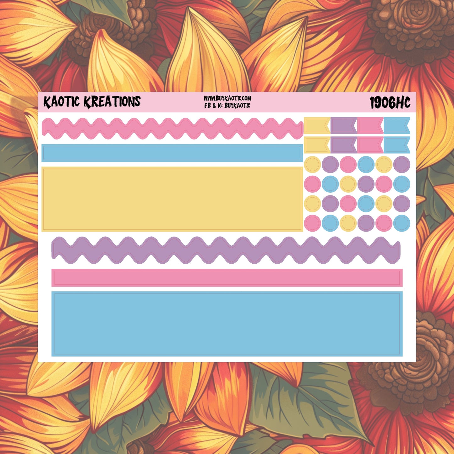 Holo Halloween Washi Planner Stickers
