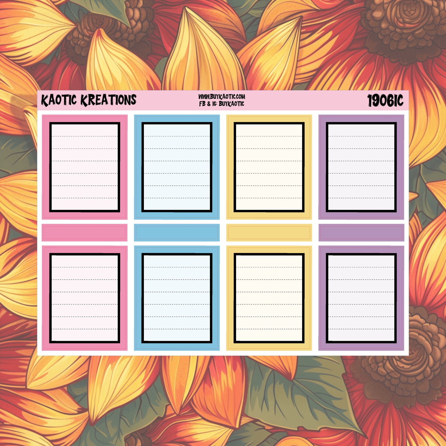 Holo Halloween Full Box Planner Stickers