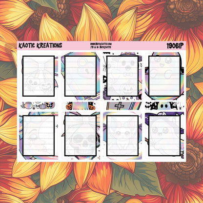 Holo Halloween Full Box Planner Stickers