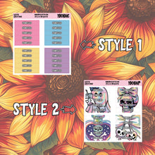 Load image into Gallery viewer, Holo Halloween Canceled Header Planner Stickers