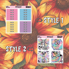 Load image into Gallery viewer, Holo Halloween To Buy Header Planner Stickers