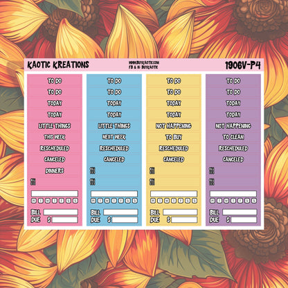 Holo Halloween Vertical Weekly Sticker Kit