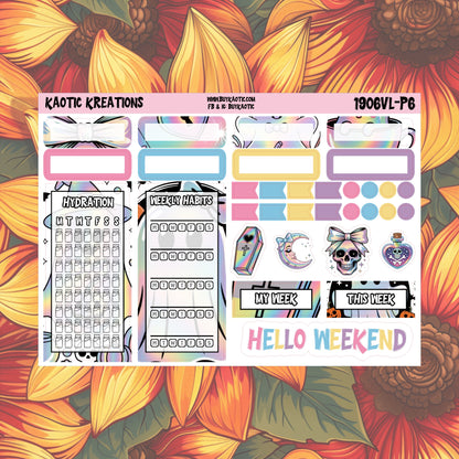 Holo Halloween Vertical Lite Weekly Sticker Kit