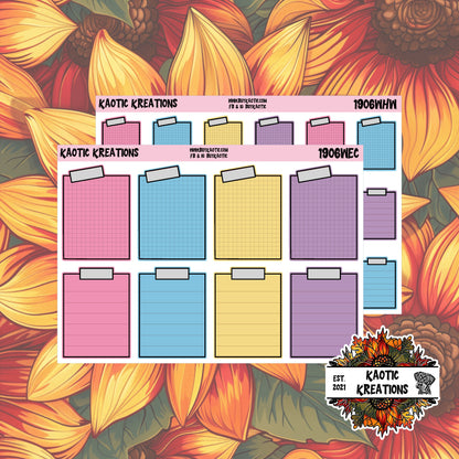 Holo Halloween Post-it Planner Stickers