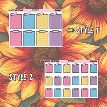Load image into Gallery viewer, Holo Halloween Post-it Planner Stickers