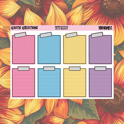 Holo Halloween Post-it Planner Stickers
