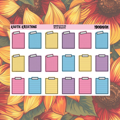 Holo Halloween Post-it Planner Stickers