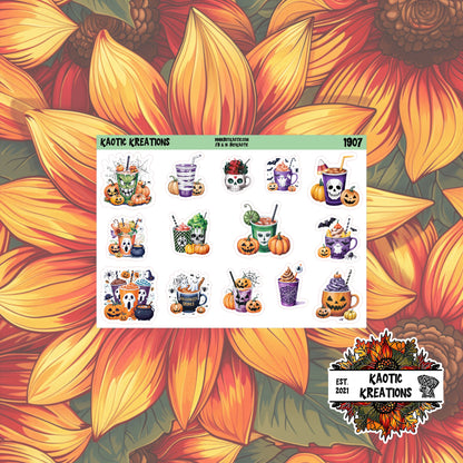 Halloween Coffee Stickers