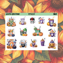 Load image into Gallery viewer, Halloween Coffee Stickers