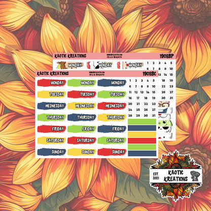 Warm Wishes Day Cover Planner Stickers
