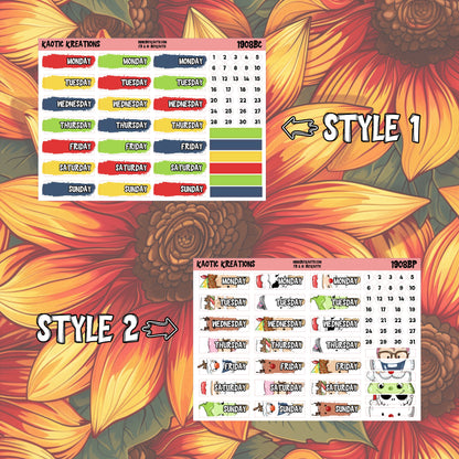 Warm Wishes Day Cover Planner Stickers