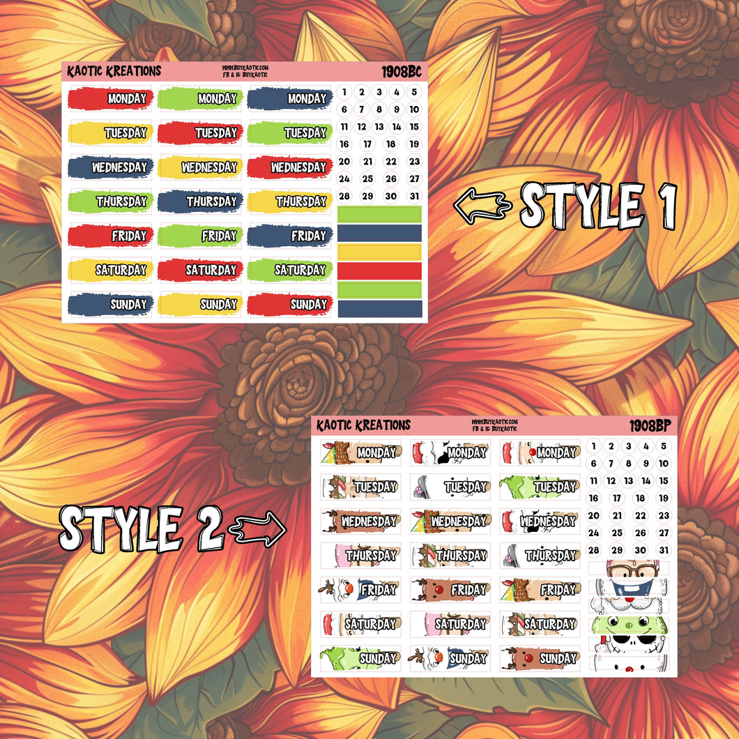 Warm Wishes Day Cover Planner Stickers