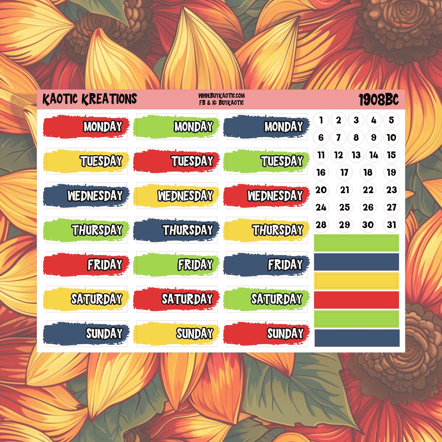Warm Wishes Day Cover Planner Stickers