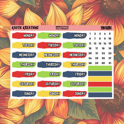 Warm Wishes Day Cover Planner Stickers